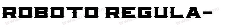 Roboto Regula字体转换